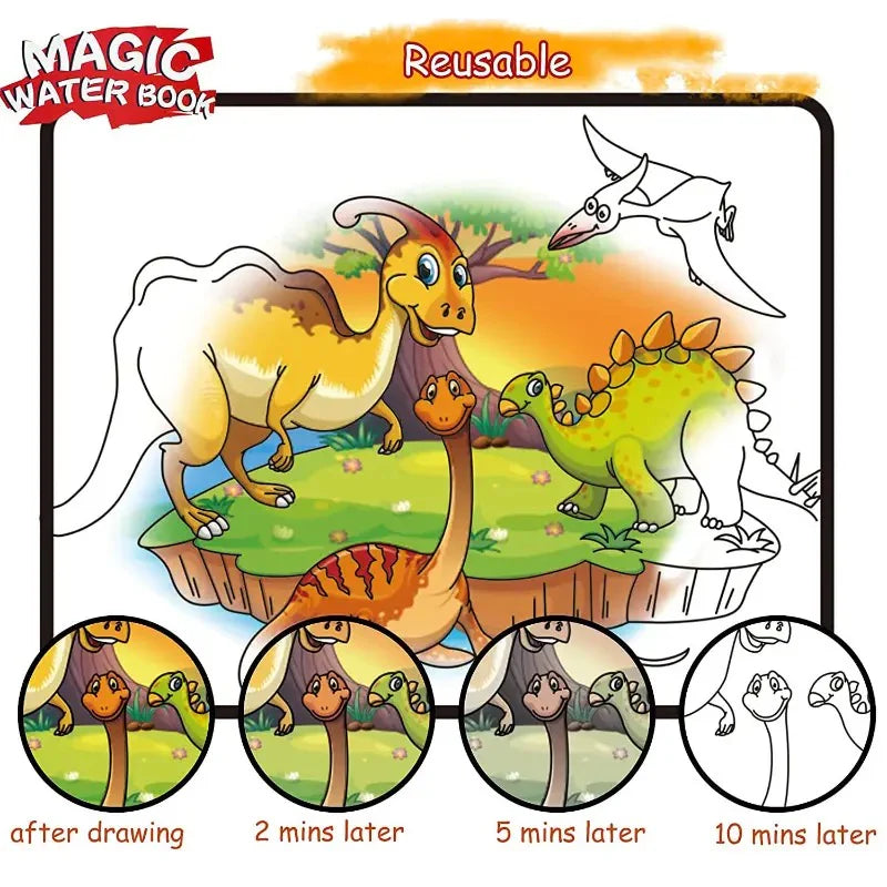 Magical Drawing Books With Pen, Water Reveal – photo 5