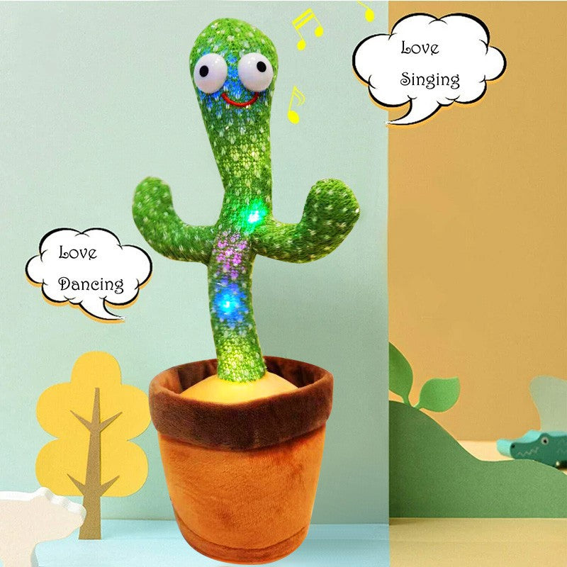 Dancing Cactus Talking Toy Tree Cactus Plush  toy With box