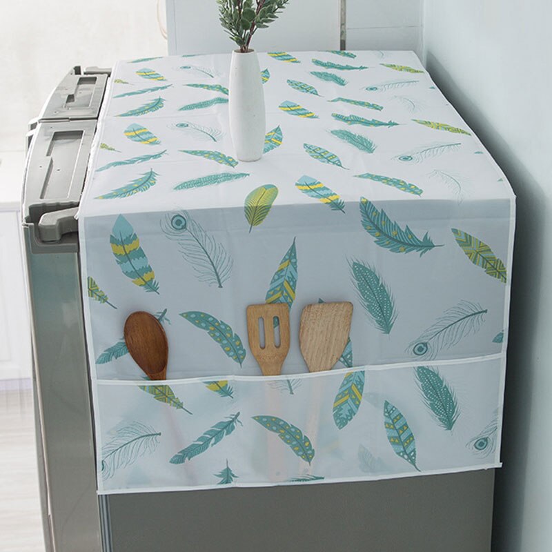 Anti-dust Waterproof Oil-proof Refrigerator Fridge Cover (Random Design)Made in china