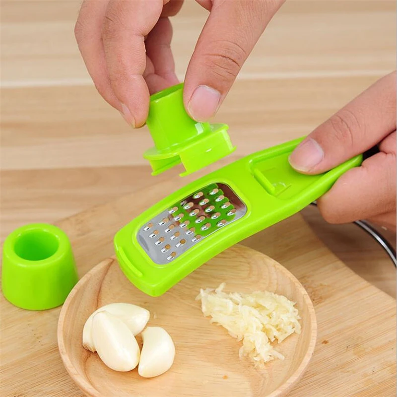 Garlic Press Grater Slicer Plastic Grinding Tool – photo 1