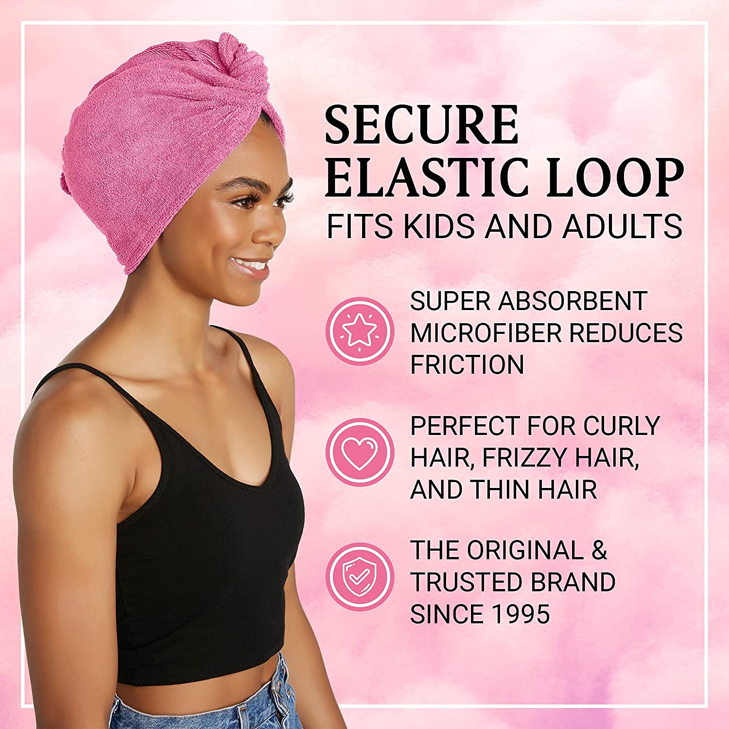 Turbo Twist Towel Hair Towel Wrap For Women