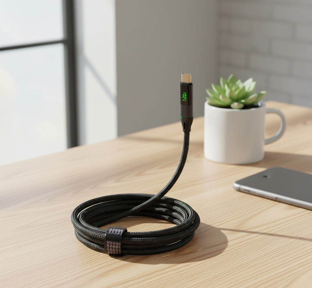 Sabawoon Type-C to Type-C 120W Fast Charging Cable �Ultra-Durable, Super-Speed Power Delivery