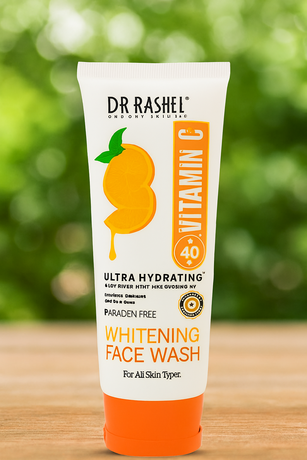 Dr Rashel Vitamin C Ultra Hydrating Whitening Face Wash �Brightening & Moisturizing Cleanser, 100ml (1 Pc)