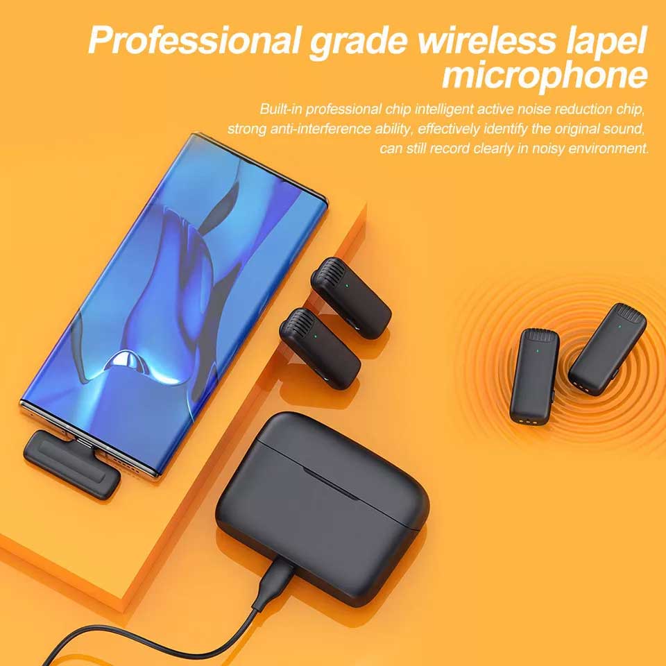 J13 Type C Dual Wireless Lavalier Microphone – photo 4