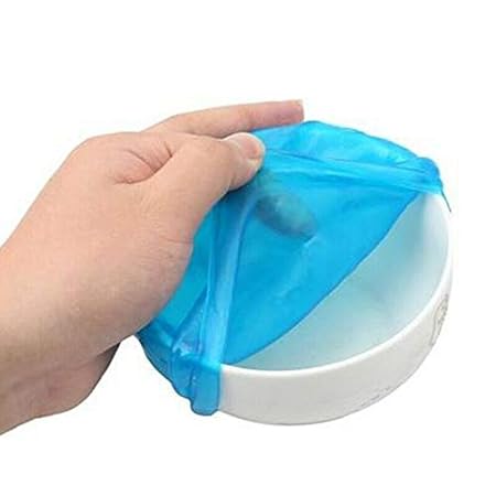 Food  Covers Set of 4  Silicone Fresh Keeping Wrap Food Wraps Seal (Random color)
