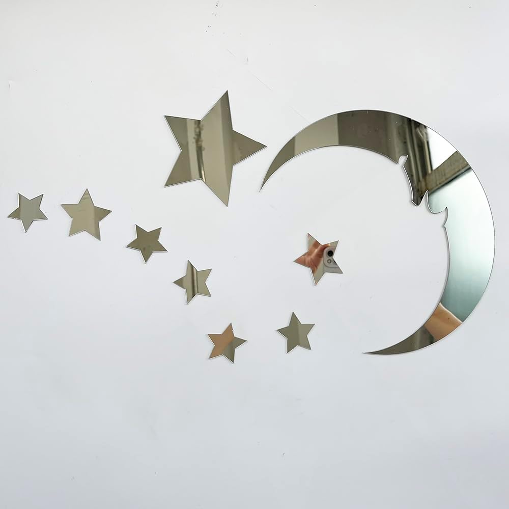 15 stars and 1 moon Silver Acrylic – photo 1