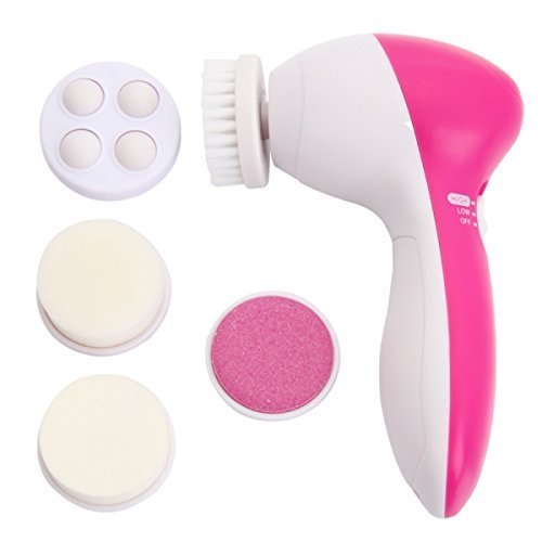 7 in 1 Facial Electric Cleanser and Massager, Face Massager Machine, Skin Electric Cleanser, Scrub Beauty Device Scrubber, Beauty Care Brush for Removing Blackhead Exfoliating and Massaging, Beauty Tool Device