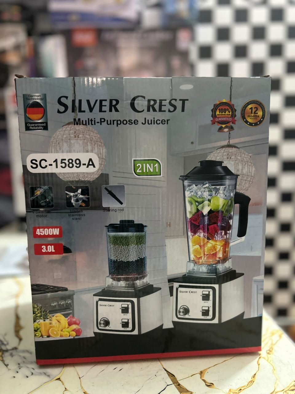 Silver Crest 2 In 1 Blender And Grinder SC 1589 A Powerful Kitchen Appliance