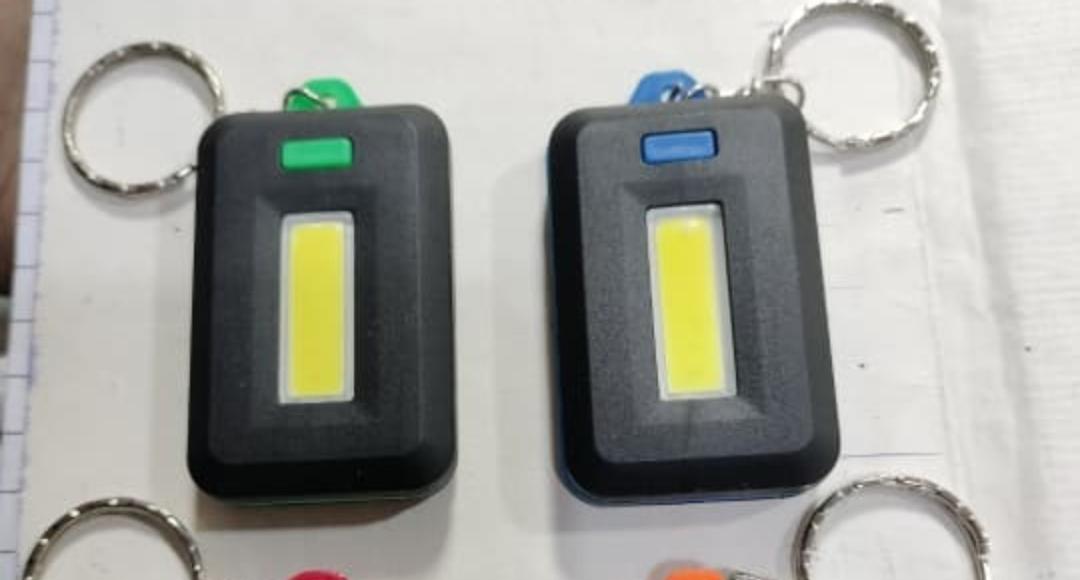 Mini COB LED Keychain Flashlight 3 Modes | Portable Rechargeable Keychain Torch | Emergency Pocket Light (Random Color)