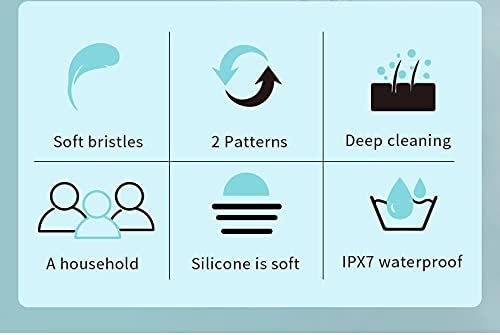 CNAIER Bath and Body Scrub Electric Brush Set - Rechargeable 4 in 1 (Random Color)