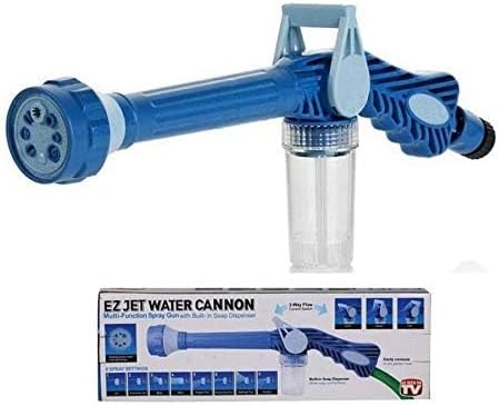 Ez Jet Water Canon 8 In 1 Turbo Water Spray �For Car &amp; Bike Washing, Gardening - Best Quality Water Spray ( Random Color )