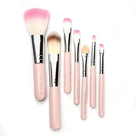 07 PCs Kitty Style Brushes  Makeup Brush Set | Complete Brush Kit for Professional and Beginner (Pink Color)