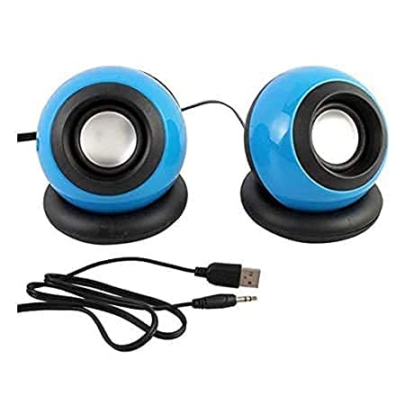 (Pair)  IF-10 USB 2.0 Mini USB Speaker for Laptop and Desktop (random color)