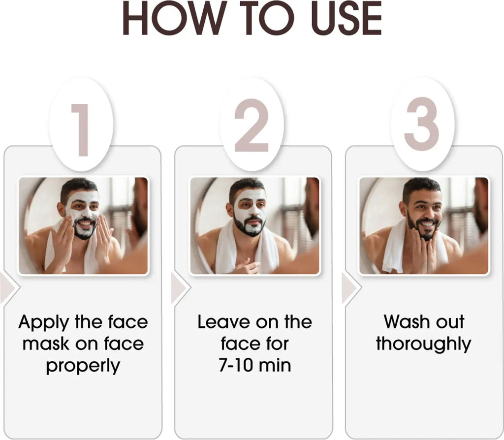 Niconi Men Enzyme De-Tan Pack for Face & Body | Professional Tan Removal & Skin Brightening | 150ml