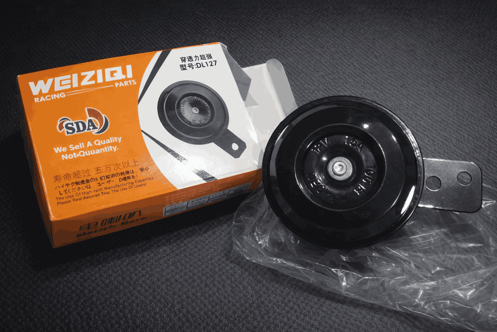 WEIZIQI Racing Universal Electric Horn �12V High-Intensity Sound for CD70, CG125 & All Motorcycles