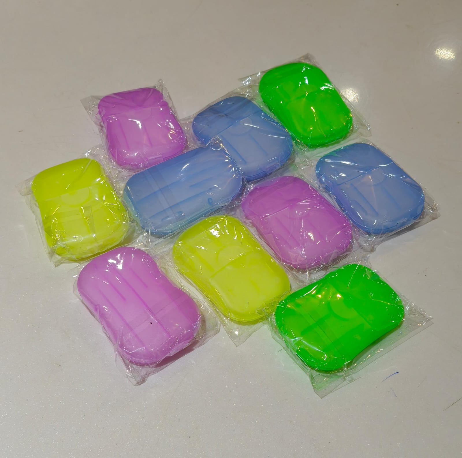 20Pcs Portable Disposable Soap Paper Sheets �Mini Travel Hand Washing Soap Papers for Outdoor, Camping & Hiking