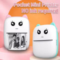 Mini Portable Thermal Printer | Wireless Bluetooth Pocket Photo Printer | 1 Paper Roll Included | Random Colour