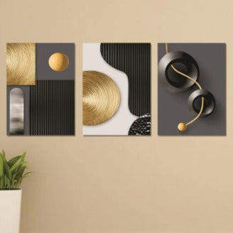 Set Of 3 Sticky Wooden Canvas Frames – photo 1