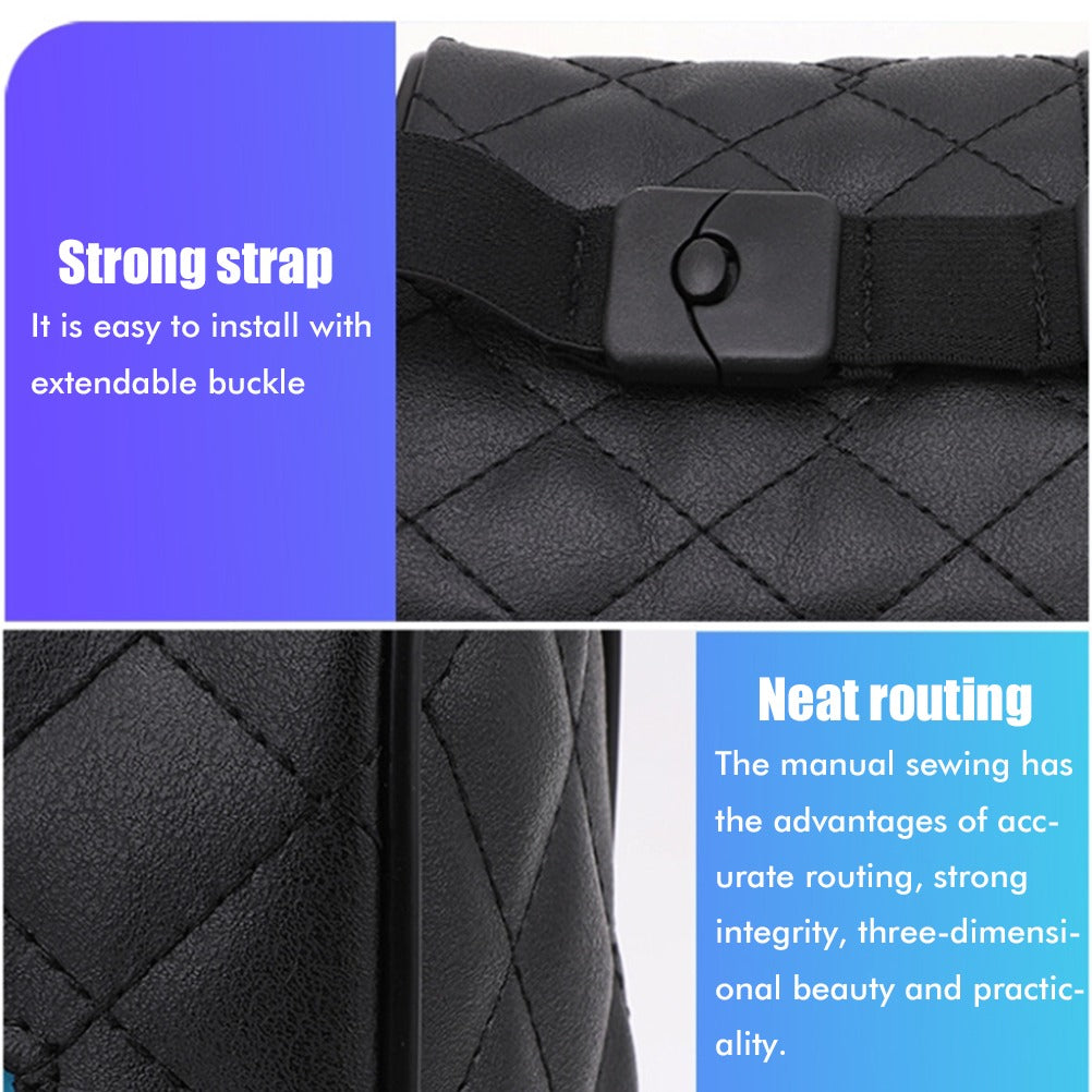Luxury Leather Car Napkin Holder �Sleek Design, Easy Access & Secure Fit for Tissues