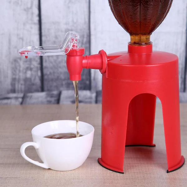 Cold Drink Dispenser Stand with Tap | Bottle Beverage Dispenser Stand with Tap/Plastic Bottle Dispenser Fountain for Cold Drink &amp; Fizz Saver | Party Bar Buffet Dispenser for Home,Picnic