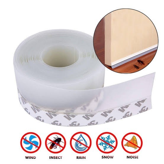 5 Meter Self Adhesive Door Seal Strip Weatherproof Door & Window Gap Sealing Tape