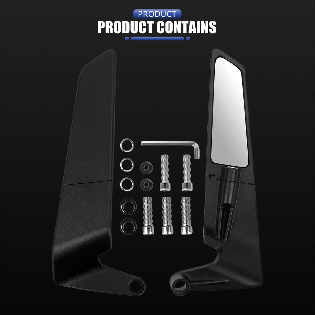 Universal Aerodynamic Rotary Adjustable Motorcycle Wind Wing Rearview Mirrors