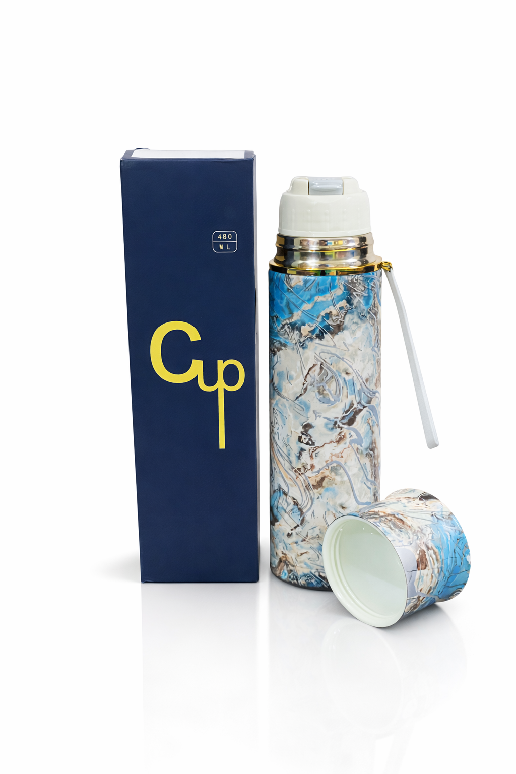 Stylish Printed Water Bottle 650ML �Leak Proof Stainless Steel | Trendy Design With Box | Premium Quality Random Color