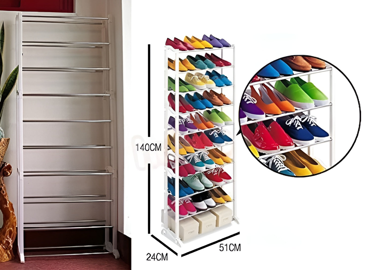 Amazing Shoe Rack Organizer | 10 Layer
