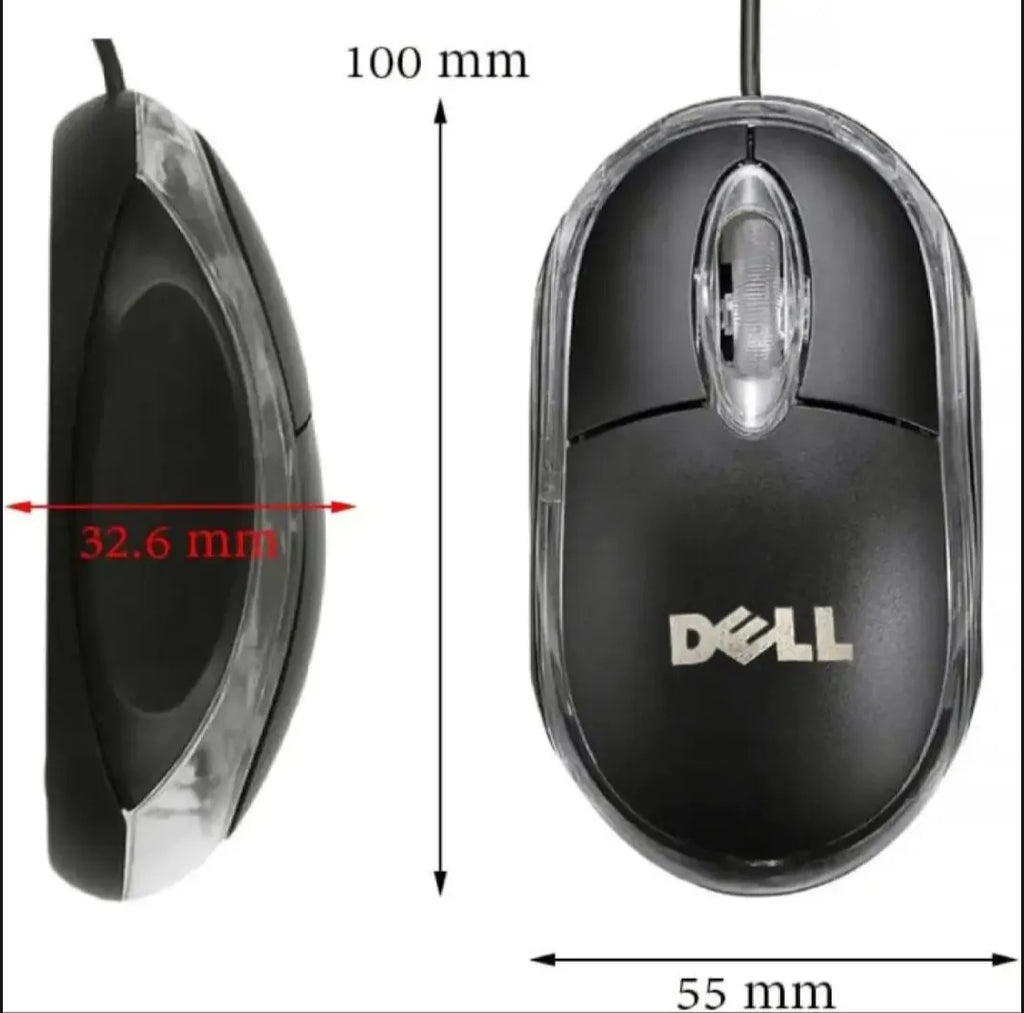 Dell USB Wired Mouse �Smooth & Reliable Optical Tracking for Laptops and Desktop PCs