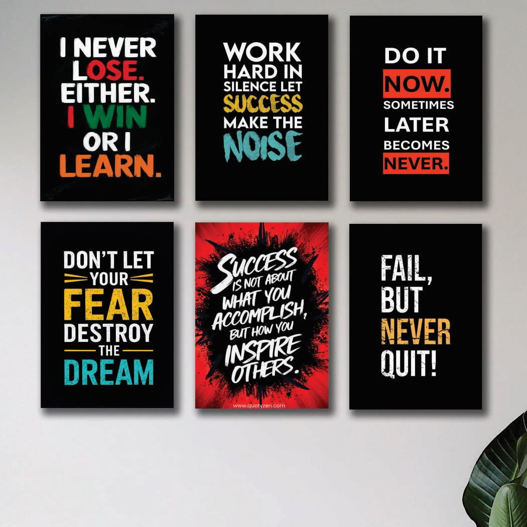 Set of 6 Premium Wall Art Photo Tiles �Modern Home Decor Sets 8 X 11