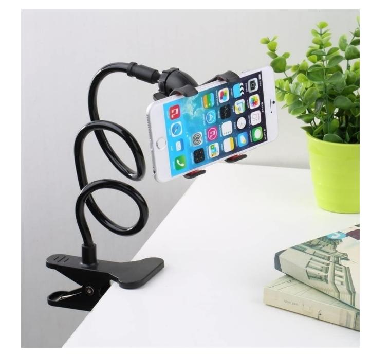 Flexible Snake Mobile Stand �Adjustable Lazy Phone Holder for Desk, Bed & Table | Random Color