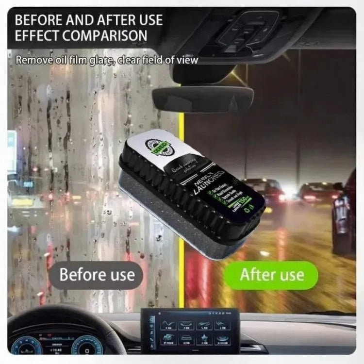 Oil Film Brush Glass Cleaning Board �Car Windshield Oil Film & Stain Remover, Quick Cleaning Solution, 150ml