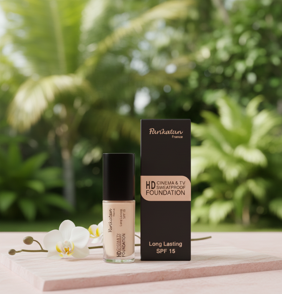 Parkistan France HD Cinema & TV Sweatproof Foundation �Long Lasting, SPF 15, Full Coverage Makeup