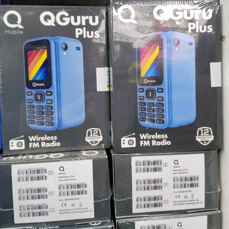 QMobile Guru Plus 1.8 Inch LCD PTA Approved Mobile With 1000mAh Battery Dual SIM Smart Digital Camera And Bluetooth (Random Color)