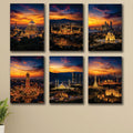 Set of 6 Premium Wall Art Photo