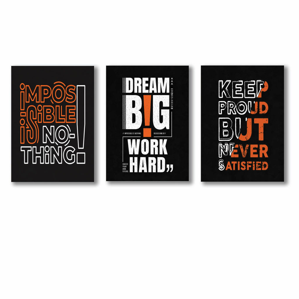 Set of 3 Premium Wall Art Photo Tiles �Modern Home Decor Sets 8x11