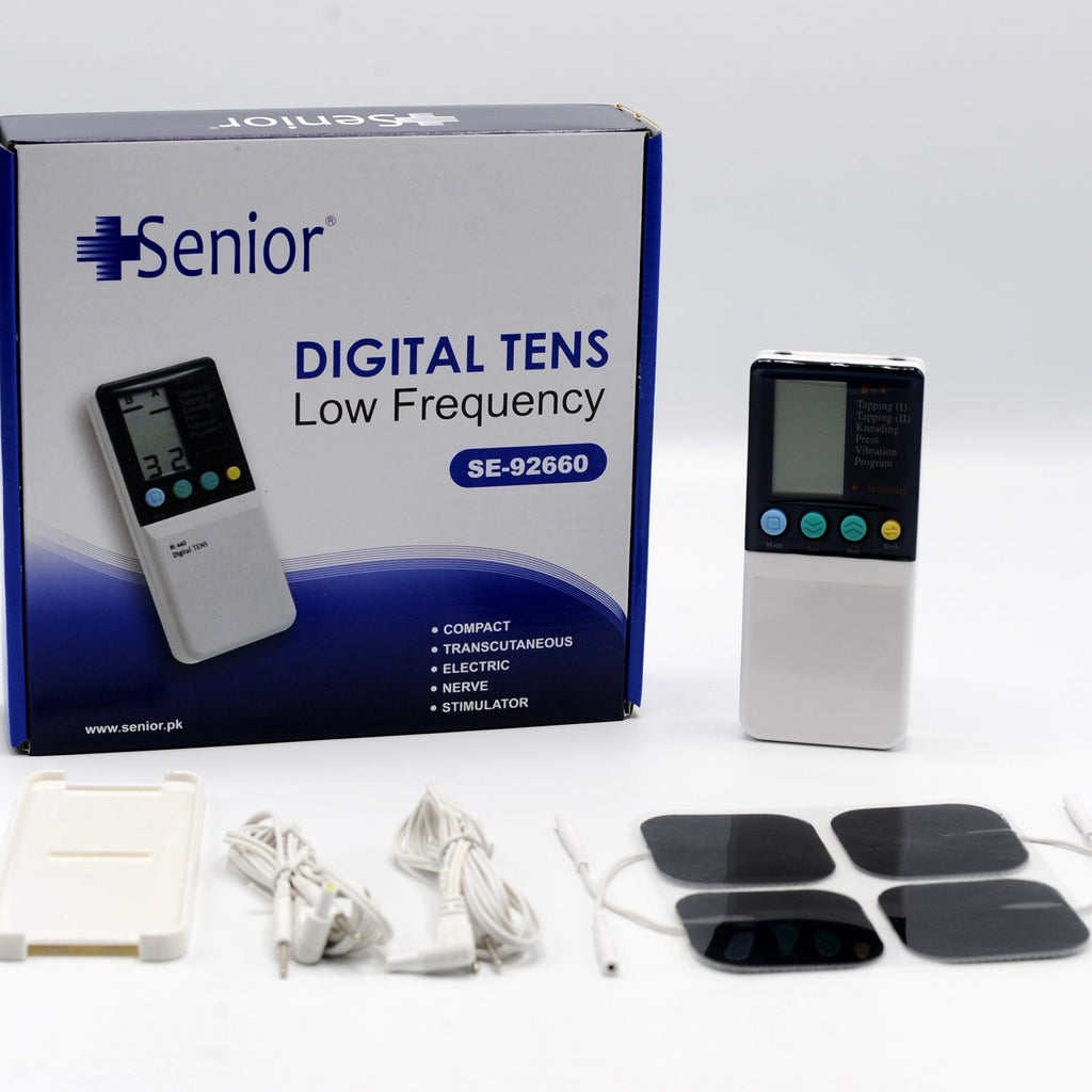 Senior Digital TENS Machine SE-92660 | Dual Channel | LCD Display | 6 Modes | Portable Pain Relief