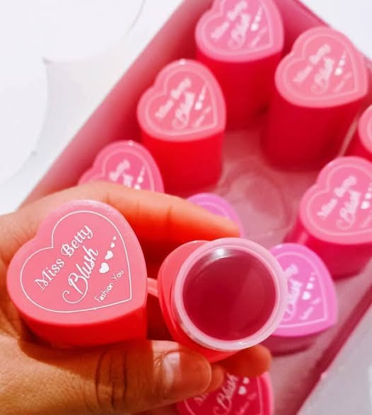 Pack of 3 Miss Betty Blush High Pigment Jelly Tint Blush Lip Gloss Stick Blusher long Lasting Natural Moisturizing Tint Lip (Without Box)