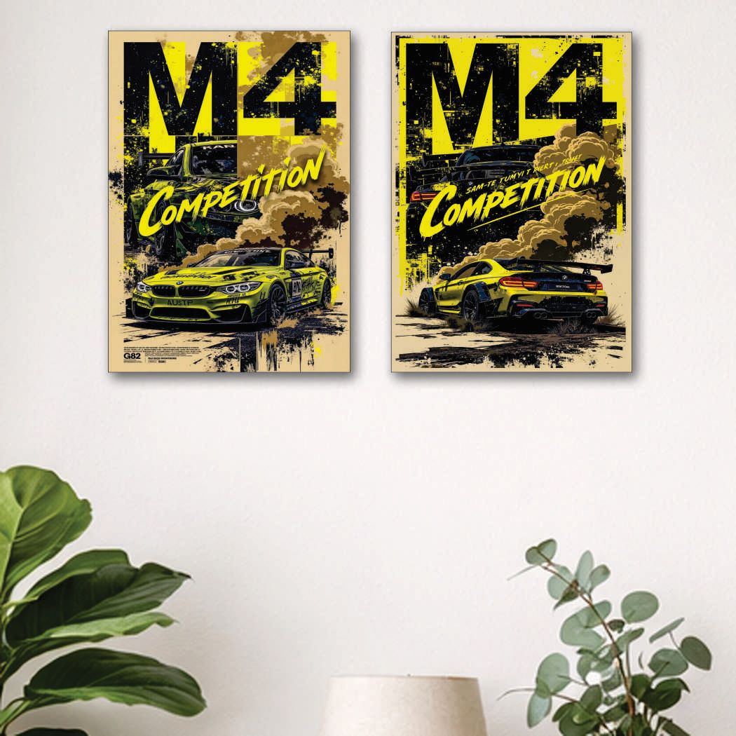 Set of 2 Premium Wall Art Photo Tiles �Modern Home Decor Sets