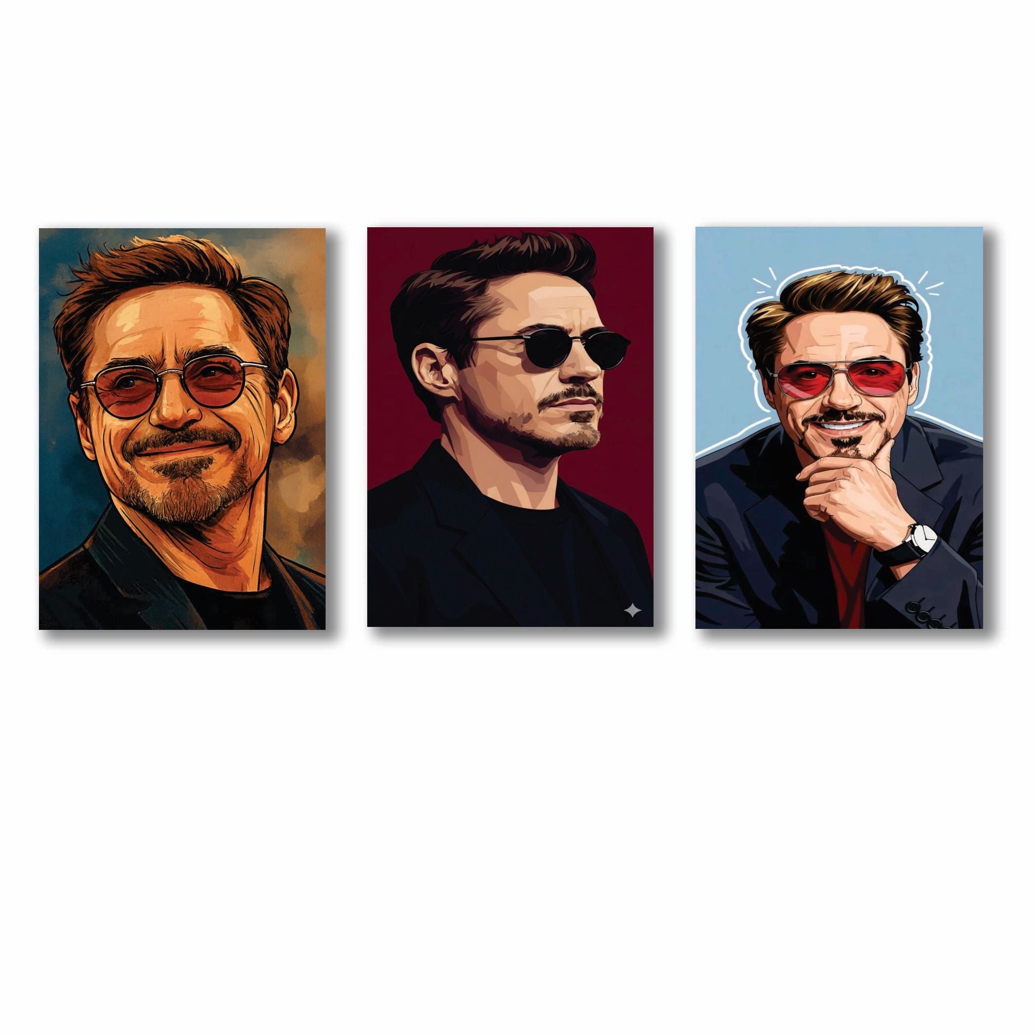 Set of 3 Premium Wall Art Photo Tiles �Modern Home Decor Sets 8x11