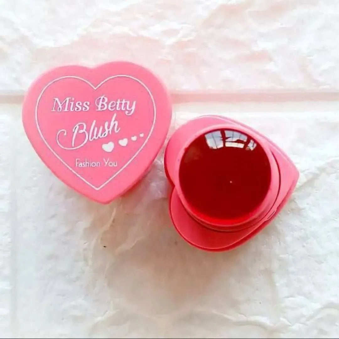 Pack of 3 Miss Betty Blush High Pigment Jelly Tint Blush Lip Gloss Stick Blusher long Lasting Natural Moisturizing Tint Lip (Without Box)