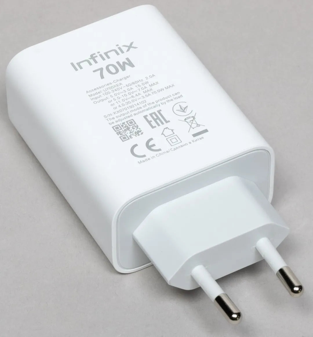 Infinix 70W USB Fast Charger with Type-C