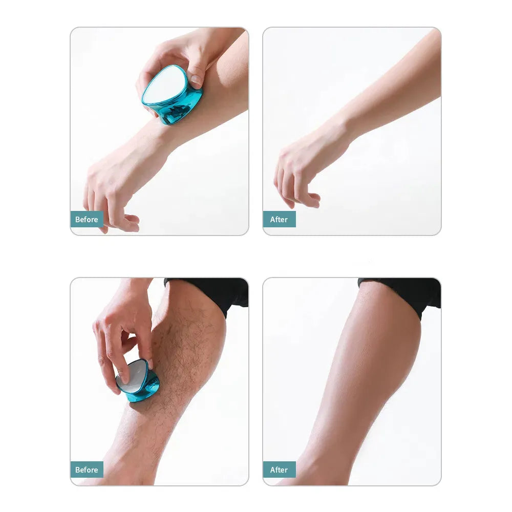 Crystal Glass Pedicure Rasp | Foot File Grinder | Callus Remover | Portable Mini Beauty Epilator ( Random Color)
