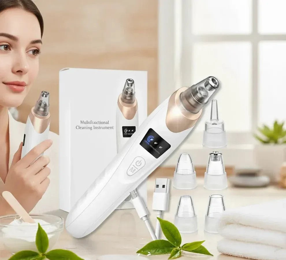 Digital Blackhead Remover Vacuum �Electric Pore Cleaner & Acne Remover Facial Tool