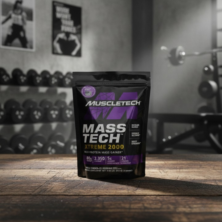 MuscleTech Mass-Tech Extreme 2000 �High-Protein Mass Gainer Supplement for Muscle Growth, Strength & Lean Mass Development - 2lbs