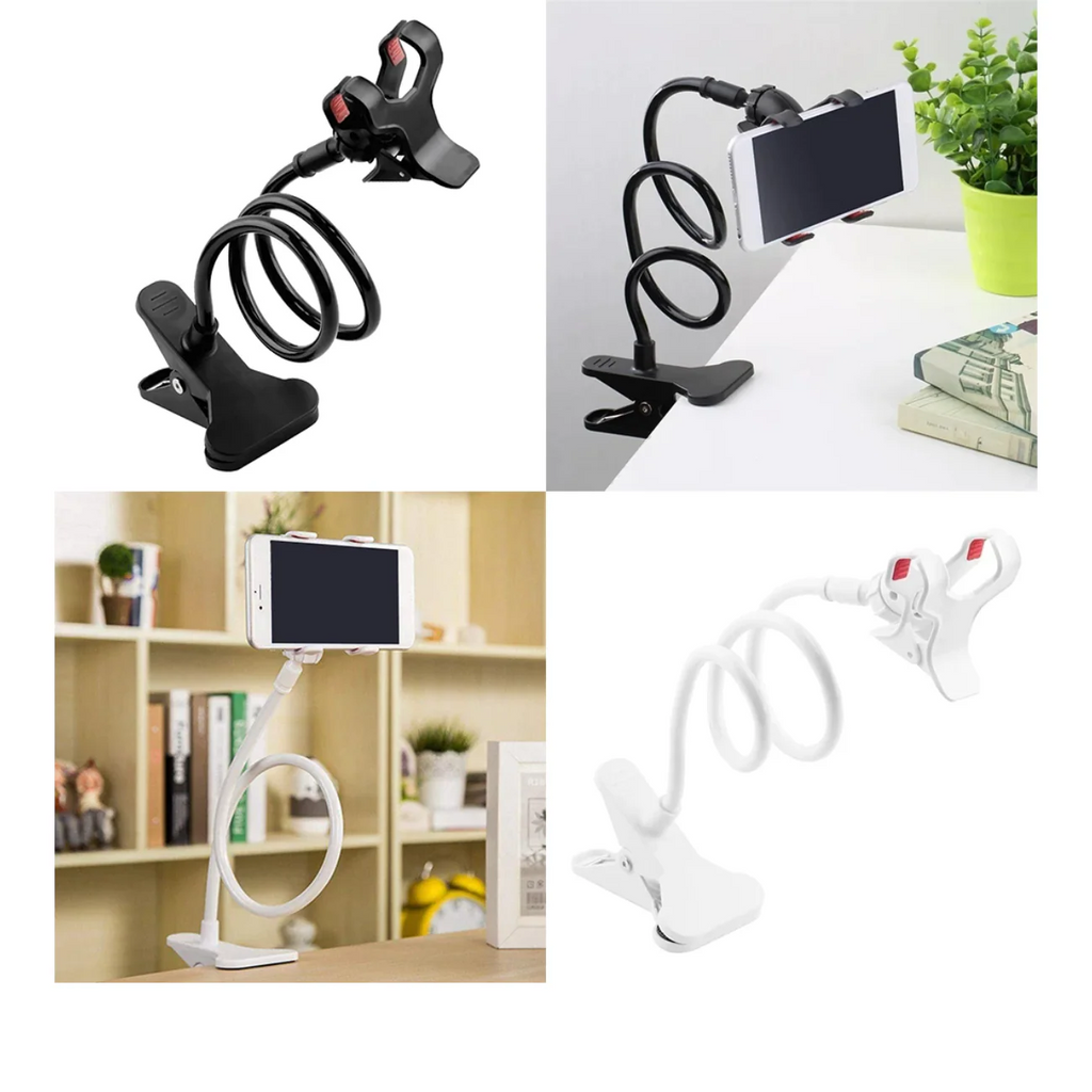 High Quality Mobile Phone Stand | 360? Rotating Flexible Holder | Powerful Grip Bedside Lazy Snake Stand | Random Colour