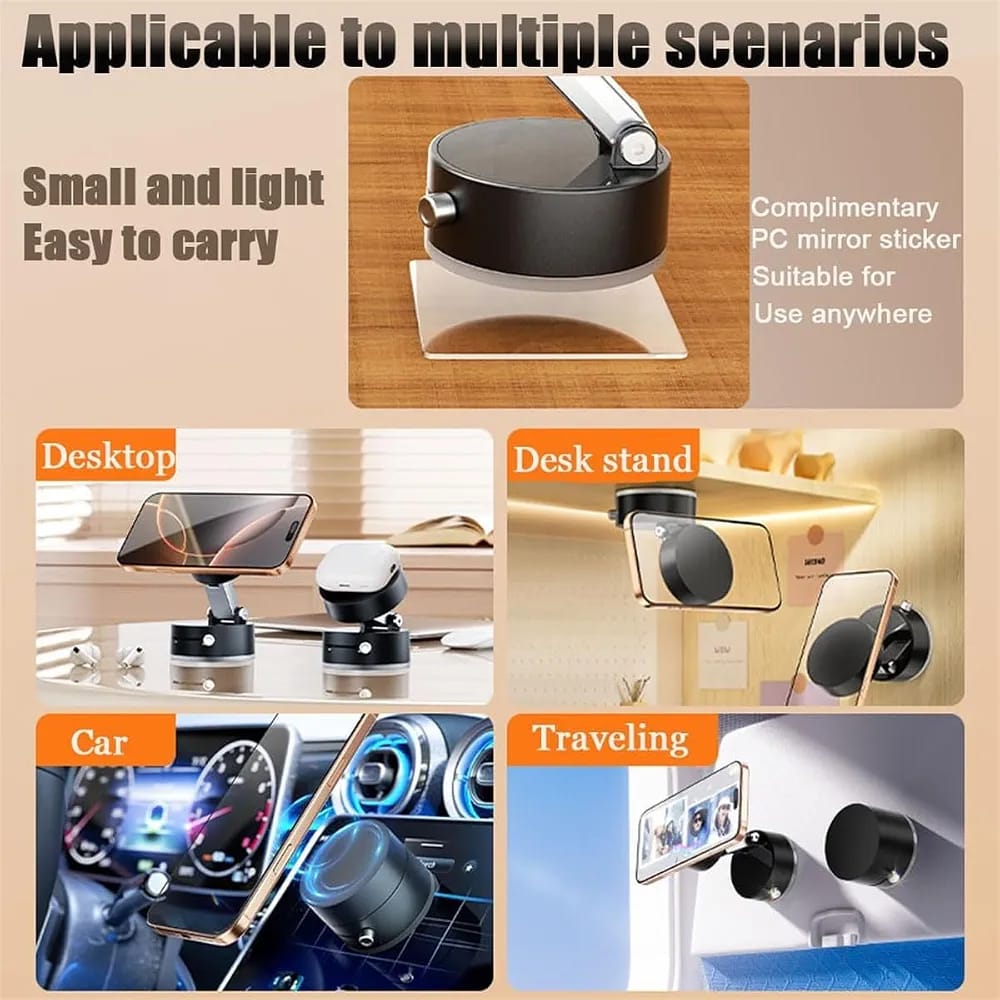 Double-Sided Vacuum Magnetic Phone Holder