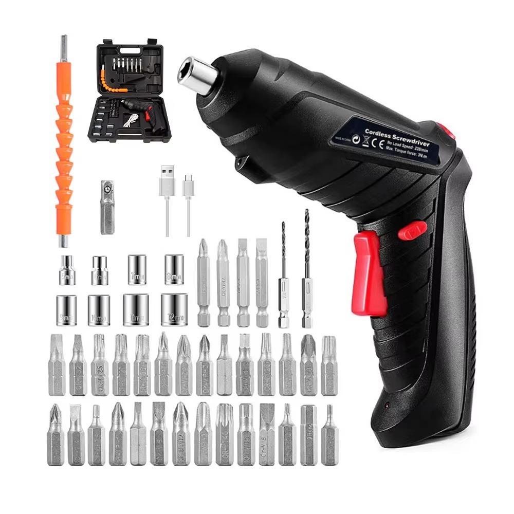 Premium Quality 47-in-1 Rechargeable Electric Screwdriver Set �Chrome Vanadium Steel Precision Tool Kit