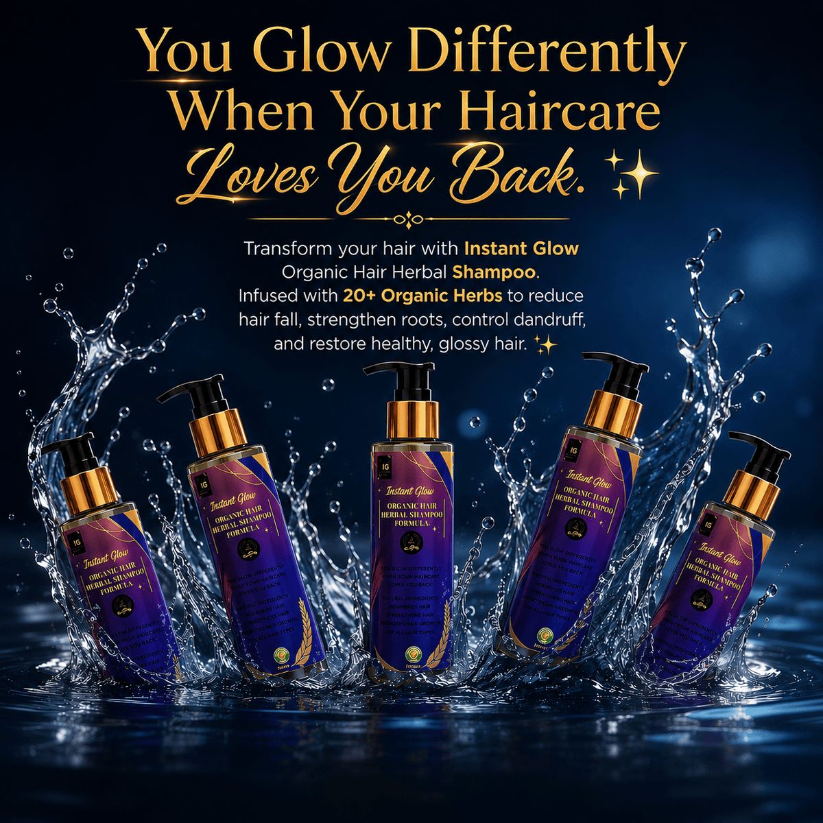 Instant Glow Herbal Shampoo 20+ Formula 150ml – photo 3