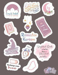Ramadan Mubarak Sticker Pack �12 Uncut Decorative Stickers